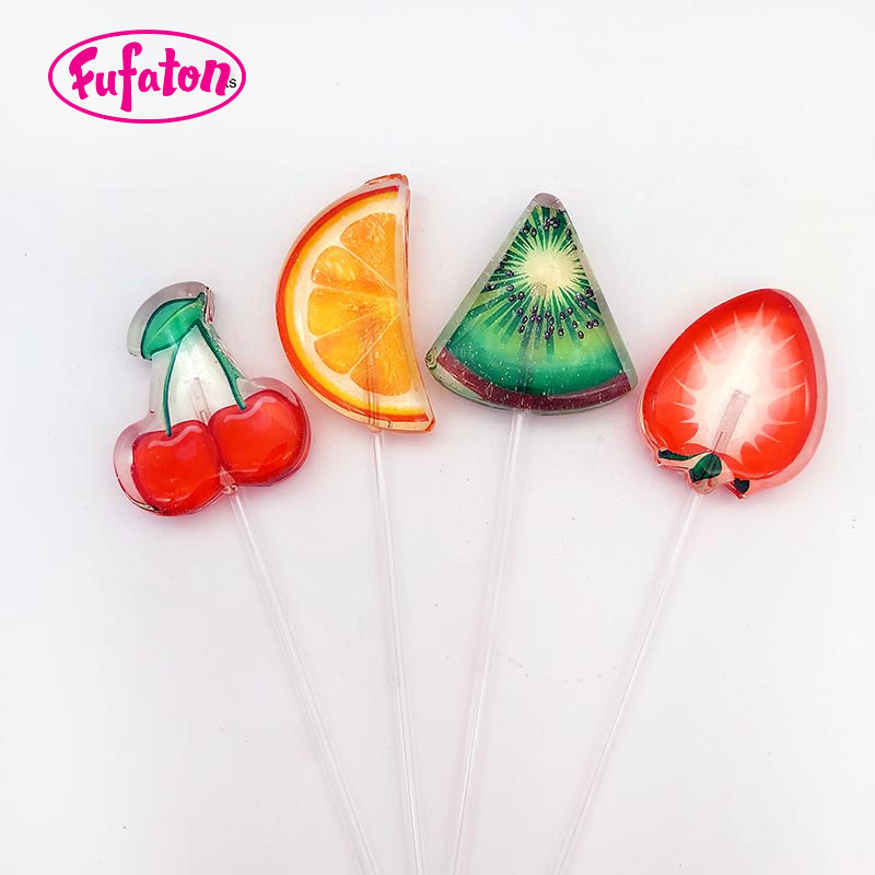 Printed Candy Lollipops with Irregular Shapes