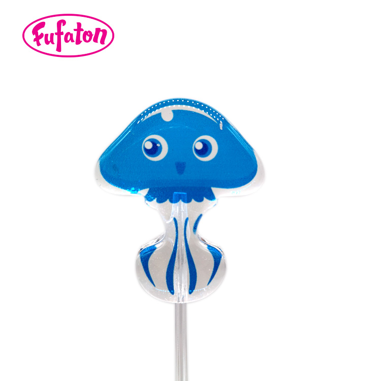 Printed Candy Lollipops with Irregular Shapes