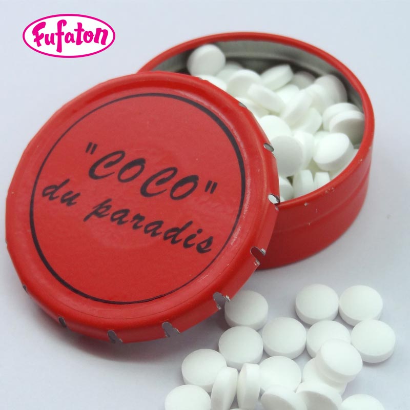 Click clack tin mint Fruit Flavor Sugar Free Energy Hard Mint Tablet breath candy