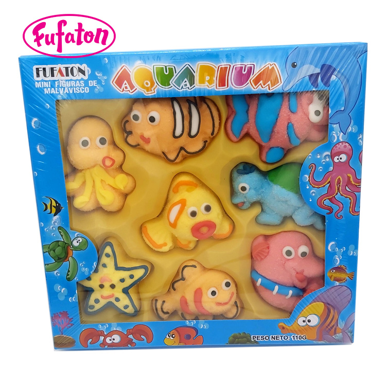Mini Aquarium Character Marshmallow Gift Box Wholesale | Novelty Candy Manufacturer