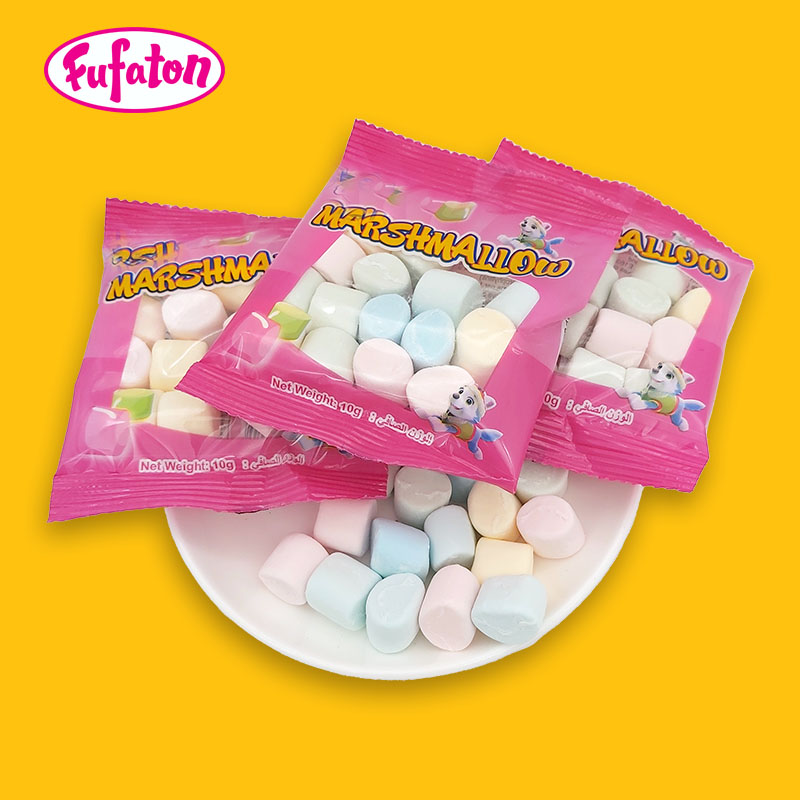 White and Colorful Mini Marshmallow Candy