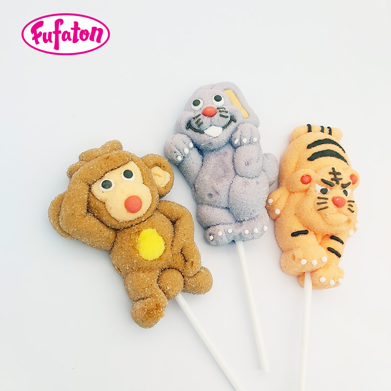Animal Monkey Rabbit Tiger Marshmallow Lollipop Candy Wholesale | Candy Manufacturer