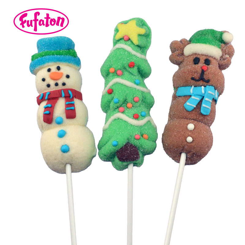 Long Christmas Marshmallow Lollipop Wholesale | Holiday Candy Manufacturer