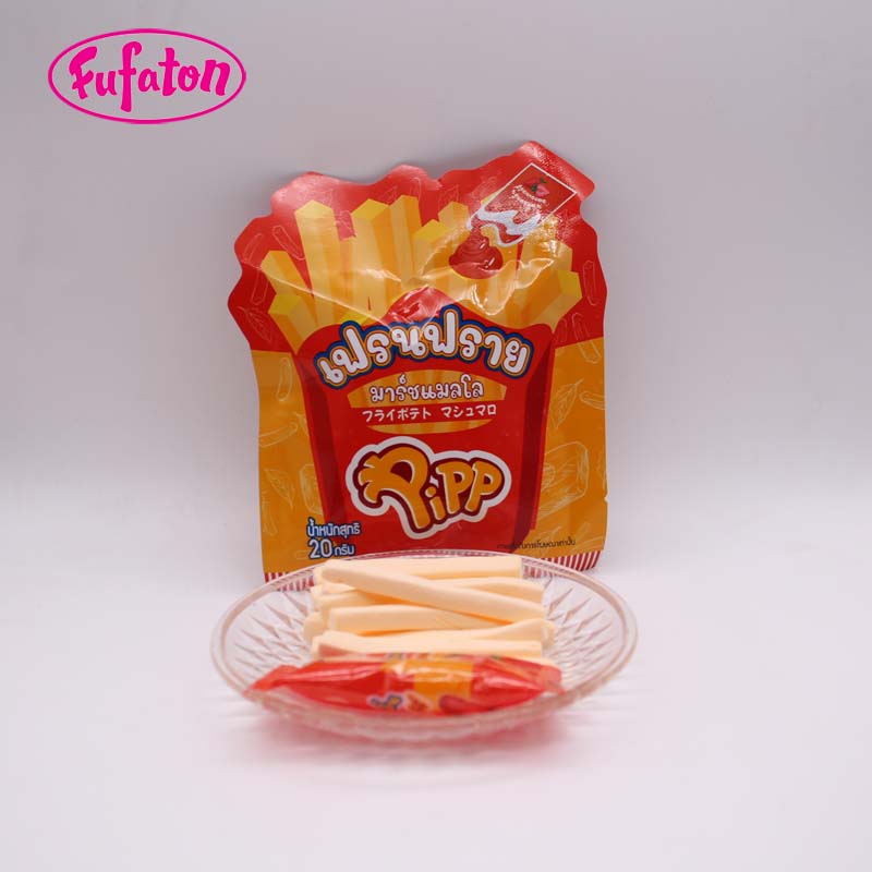 Fruit Flavored Yummy Mallow Fries Wholesale Supplier | Marshmallow Candy Factory