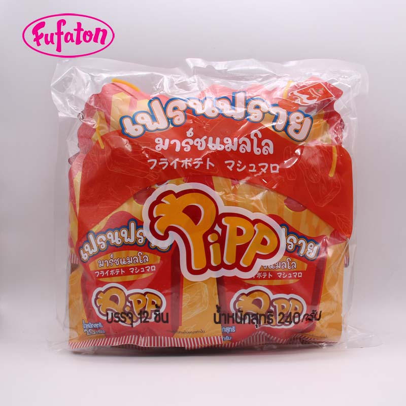 Fruit Flavored Yummy Mallow Fries Wholesale Supplier | Marshmallow Candy Factory