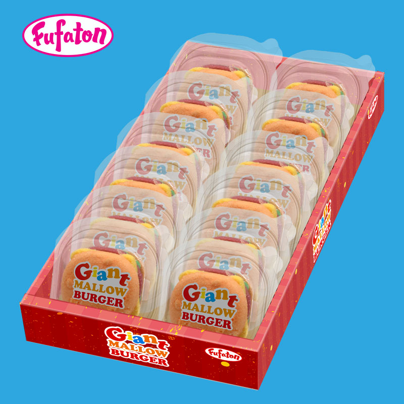 50g Fruit Flavored Giant Mallow Burger Wholesale | Marshmallow Burger Manufacturer