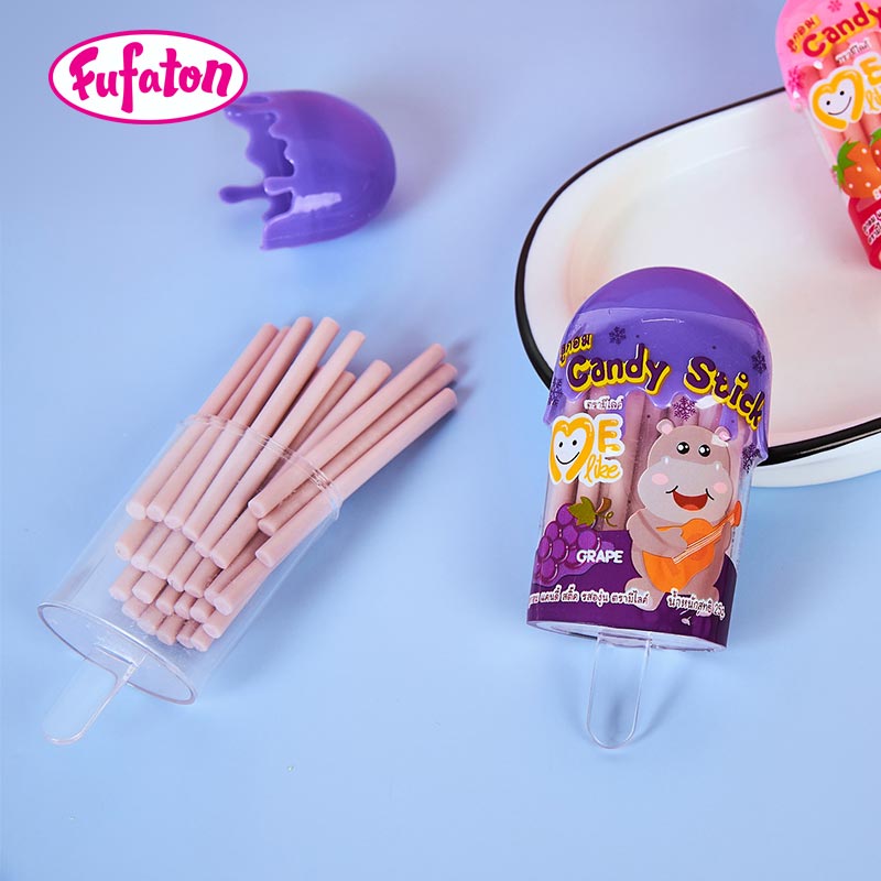 Fruit Flavored Colorful Glucose Straw Powder Candy CC Stick
